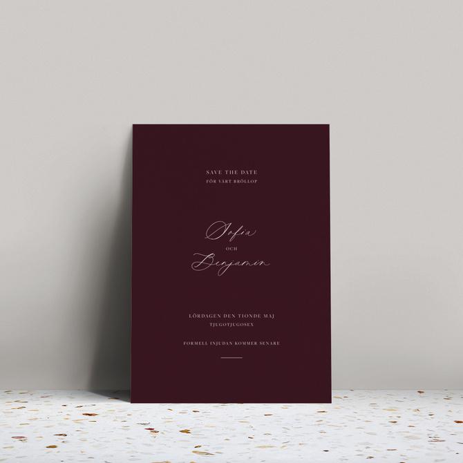 benjamin - save the date - Bröllop test